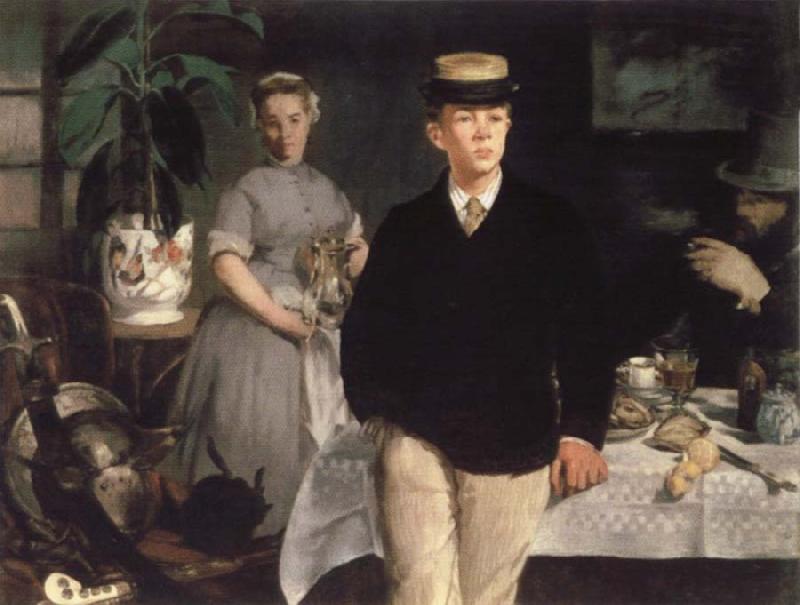 Edouard Manet Pinakothek new the Fruhstuck in the studio Sweden oil painting art